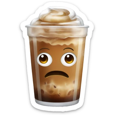 Iced coffee sticker