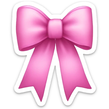 pink aesthetic bow sticker