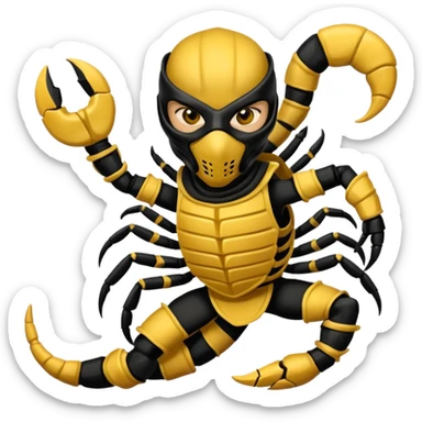 scorpion mortal kombat sticker