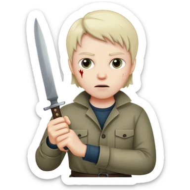 SERIAL KILLER WİTH KNİFE sticker