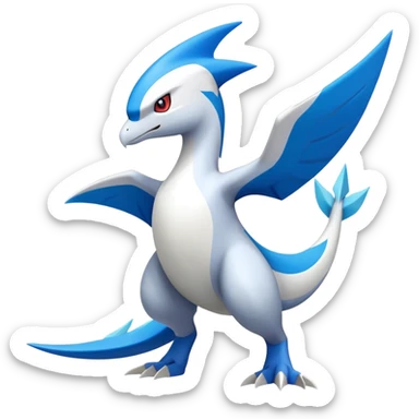Latios-Kyurem-Gabite-Latias-Fakémon-hybrid (full body) sticker