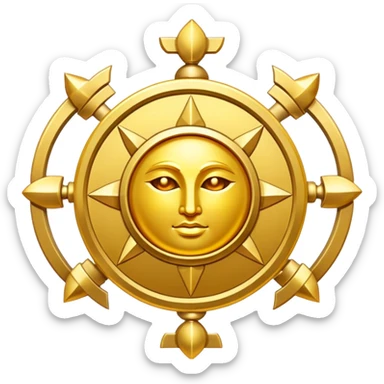 A talisman for immense wealth sticker