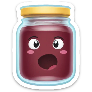 Jam jar sticker
