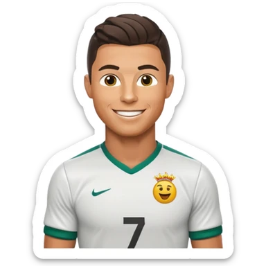 Cristiano Ronaldo football emojis sticker