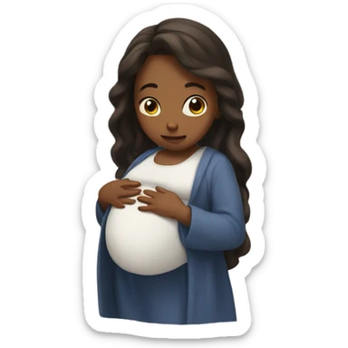 Pregnant savior sticker