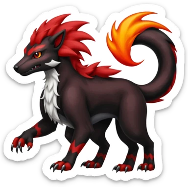 Obstagoon-Houndoom-Salandit-fusion sticker