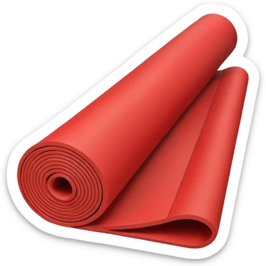 Yoga Mat red sticker