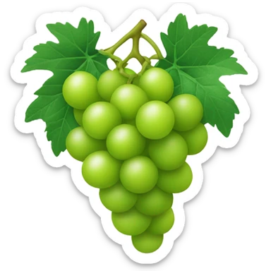 Green grape sticker