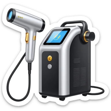 máquina de depilación láser sticker