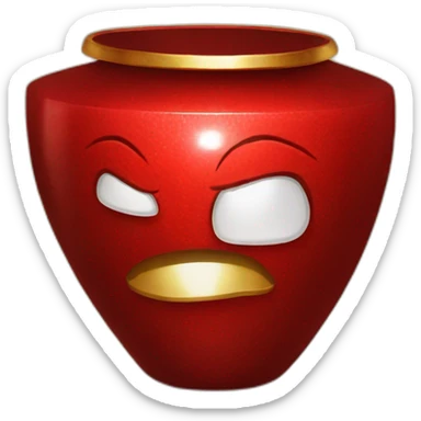 One ruby gem on gold pot sticker