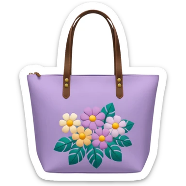 light purple tote bag sticker