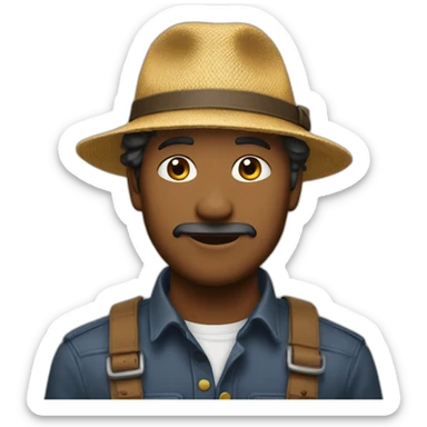 Personne avec un béret qui aime les bourdons sticker