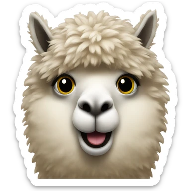 alpaca, cool, real, crazy, twitch emoticon sticker