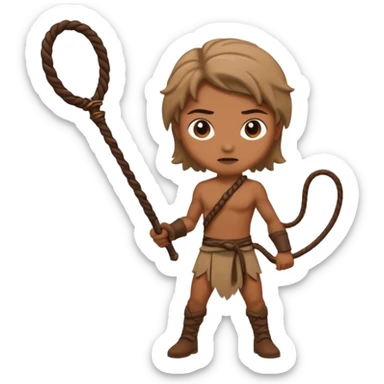 earth elemental long whip human sticker