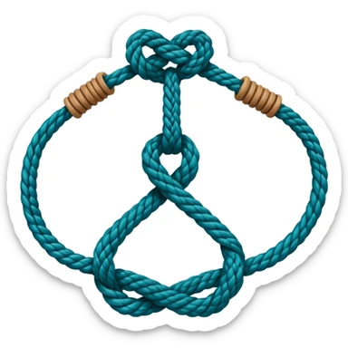 Basic sailing knots the Bowline, which creates a fixed loop, the Figure Eight, used as a stopper knot, the Reef Knot (or square knot) for joining two lines, and the Clove Hitch for securing a line to a post or piling sticker