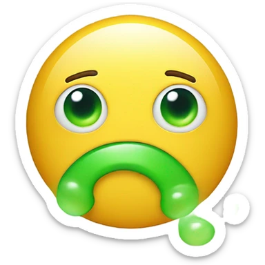 emoji that farted sticker