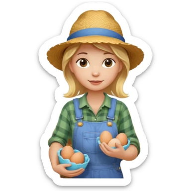 farmer Girl collect eggs



 sticker