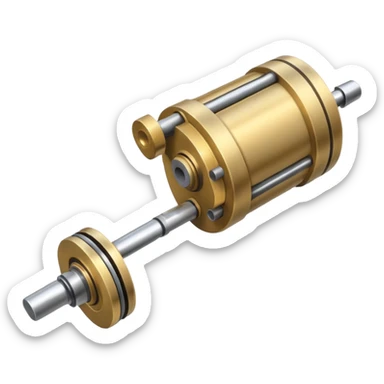 Engine piston and rod sticker