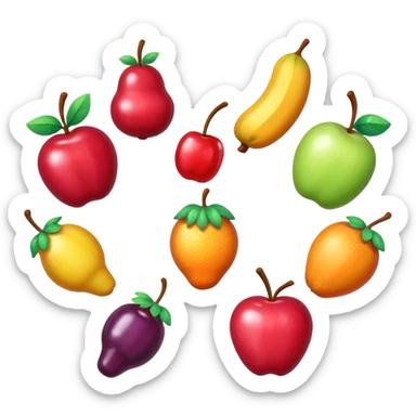 Candy-Coated Fruits sticker