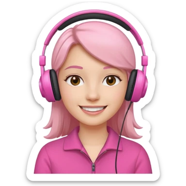 pink video call sticker