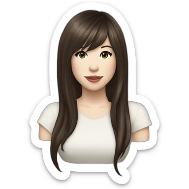 Carly Rae jepsen long hair sticker