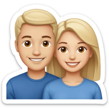 Naked woman and men sticker