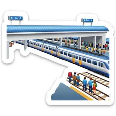 railway station in PNG format sticker