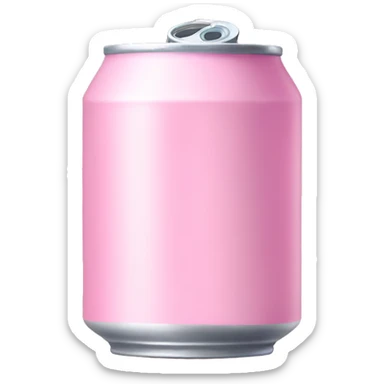 baby pink soda can sticker