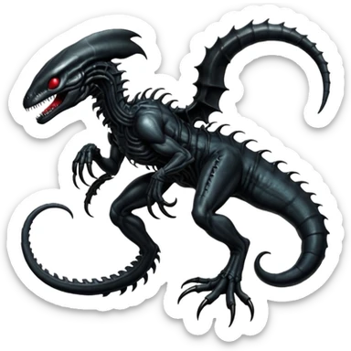  Venom-Salandit-Xenomorph-hybrid-fantasy-creature (full body) sticker