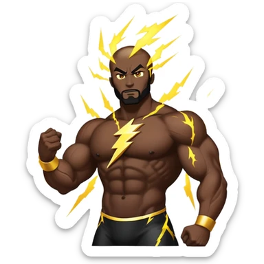 Black god with lightning sticker