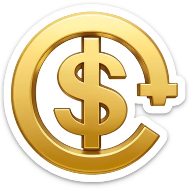 Money sign sticker