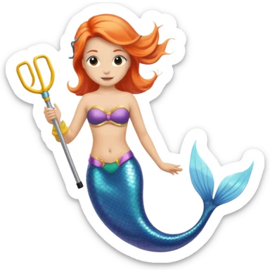 Mermaid wearing a snorkel  sticker