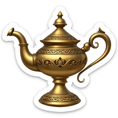 aladdin's lamp sticker