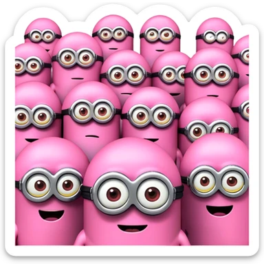 Minions rosa sticker