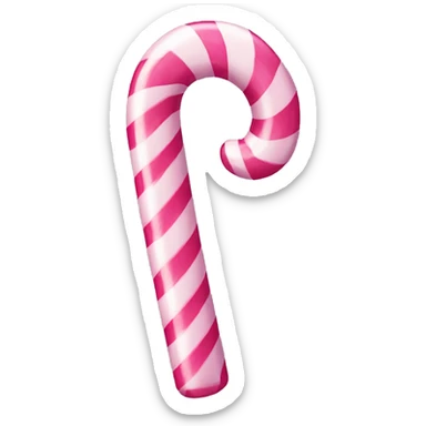 pink candy cane sticker