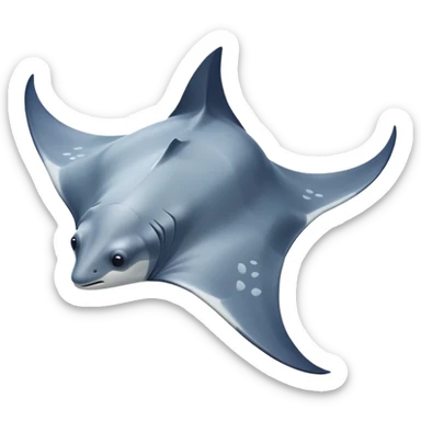 cute manta ray sticker
