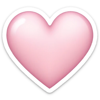 Light pink heart  sticker