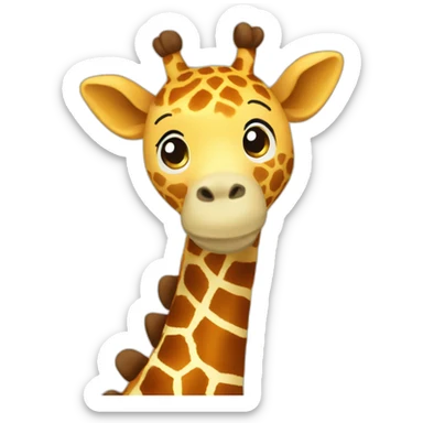 giraffe plush sticker