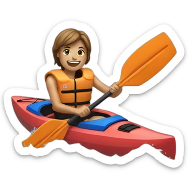 Claramorgane and kayak sticker