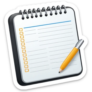 Agenda texto sticker