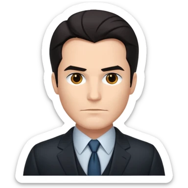 bruce wayne in suit sticker