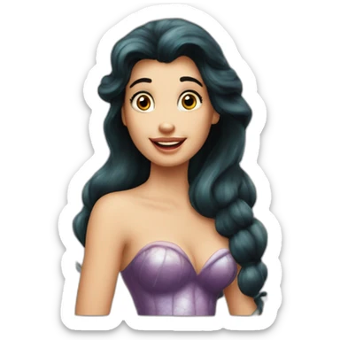 little mermaid 1989 sticker