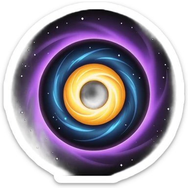 Black hole sticker
