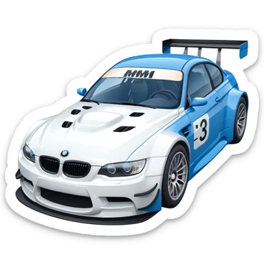 Make BMW M3 GTR emoji in detailed! sticker
