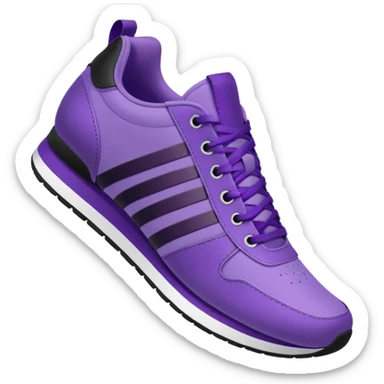 purple sneakers aerobic sticker