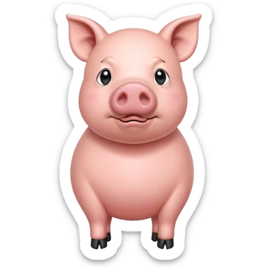 pig saying I’ll be there  sticker