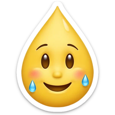 smiling emoji and crying sticker