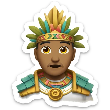 Azteca blanca pide ayuda a dioses sticker