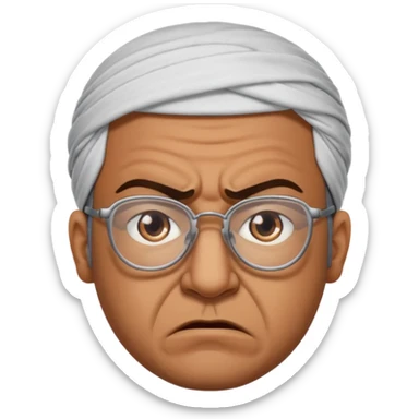 Árabe enojado con lentes sticker