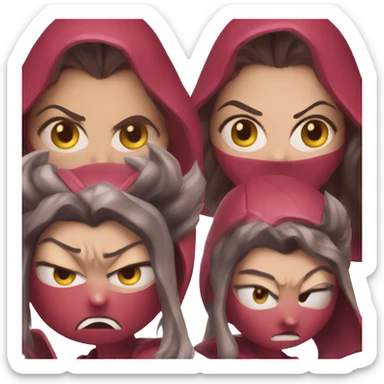 A angry scarlet witch  sticker